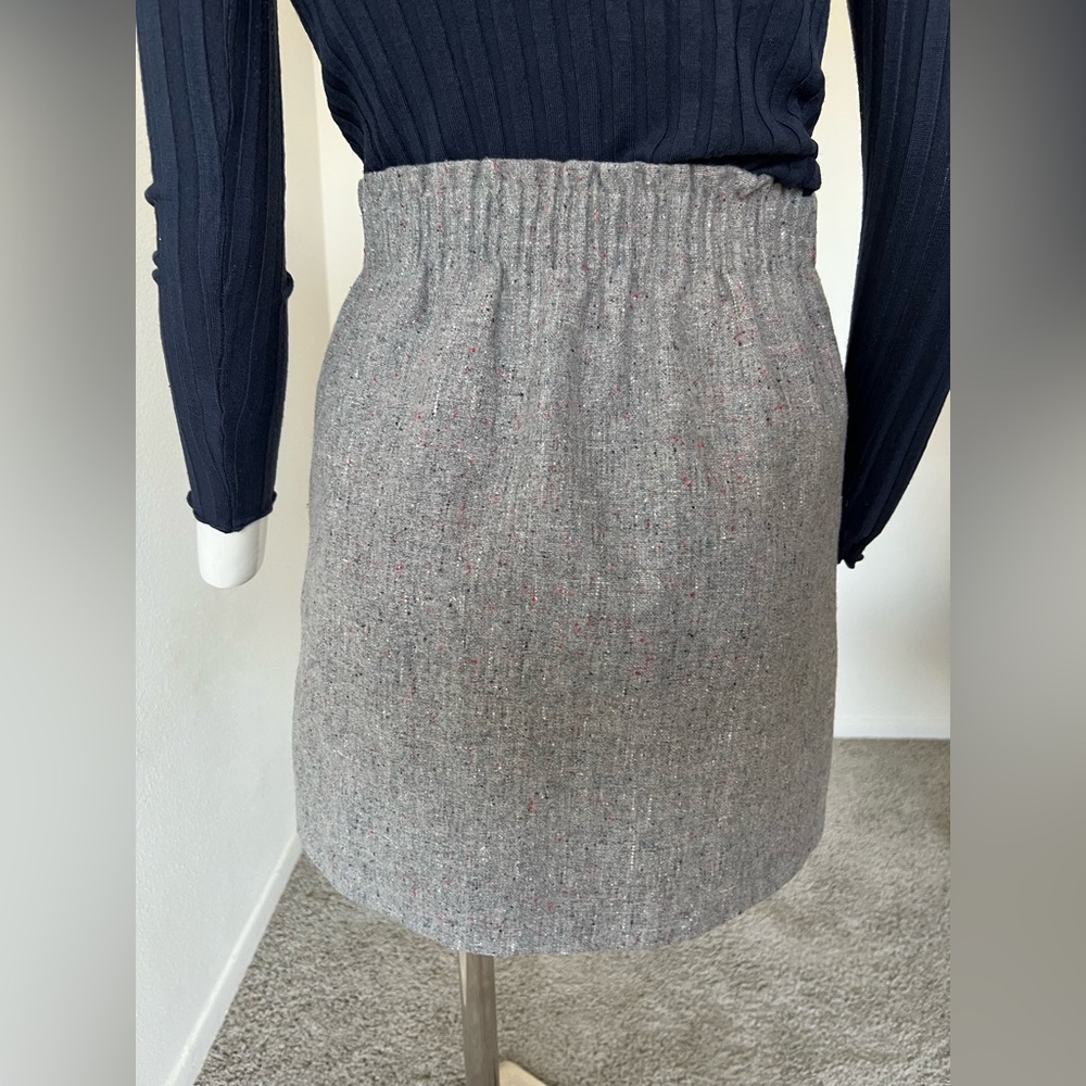 BUNDLE 2 J Crew SKIRTS Striped Nautical AND gray Wool Blend-00 - Picture 15 of 16